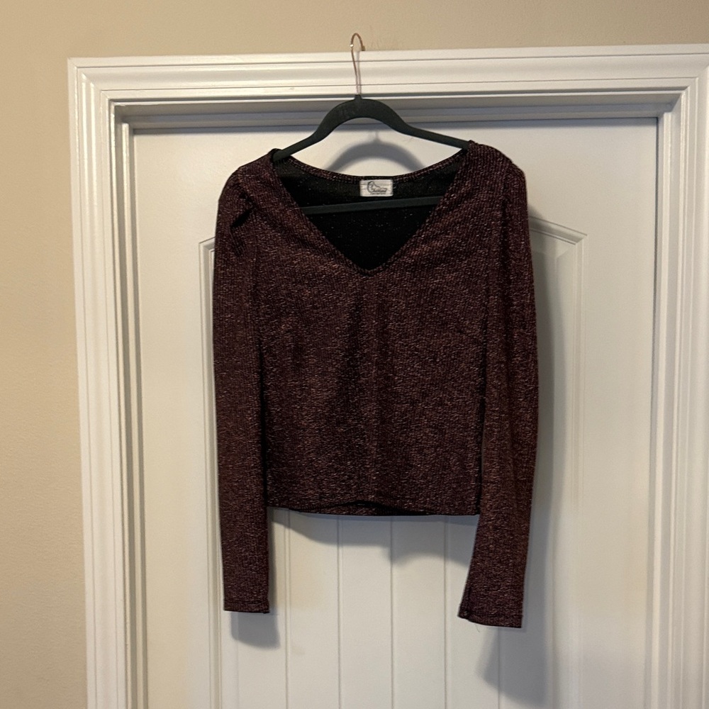 Shimmering Pink Long Sleeve Top